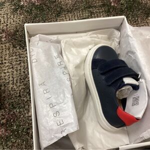 Geox Kids Navy and Red Sneakers